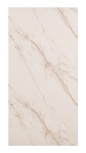 Placă PVC Decorativă Aspect Marmură Crem-Auriu 2.4m x 1.22m Grosime 2.5mm