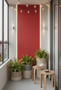 Placa PVC Decorativa Roșu Cardinal Mat 1.22 x 2.4 m Grosime 2.5 mm - Img 2