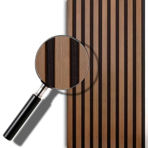 Riflaj MDF Decorativ Dark Brown 2.8m x 45cm - Img 5