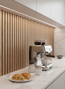 Panou Riflaj MDF Decorativ Natural Oak 2.8m x 0.60m - Img 2