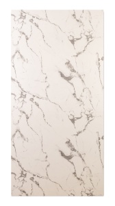 Placa PVC Decorativa Aspect Marmura Alba cu Venaturi Gri 2.4 m x 1.22 m Grosime 2.5 mm
