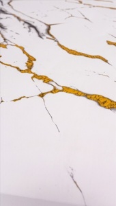 Placa PVC Decorativa Marmura Calacatta Gold 1.22 x 2.8 m Grosime 2.5 mm - Img 5