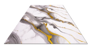Placa PVC Decorativa Marmura Fluid Art cu Aur 1.22 x 2.4 m Grosime 2.5 mm - Img 3