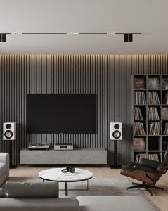 Riflaj MDF Decorativ Grey Wood 2.8m x 0.60m - Img 2