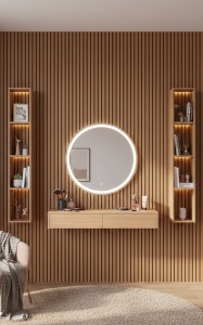 Riflaj MDF Decorativ Honey Oak 2.8m x 0.60m - Img 2
