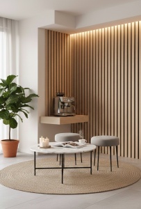 Riflaj MDF Decorativ Sand Oak 2.8m x 1m - Img 2