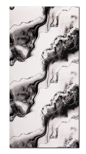 Placa PVC Decorativa Abstract Ink Marble 1.22 x 2.4 m Grosime 2.5 mm