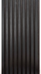Riflaj MDF Decorativ Pure Black 2.8m x 1m