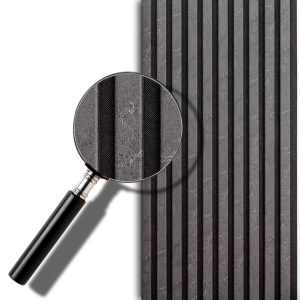 Riflaj MDF Decorativ Charcoal Wood 2.8m x 1m - Img 3