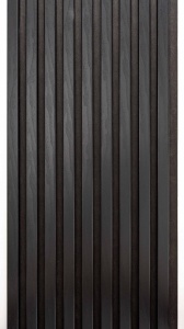 Riflaj MDF Decorativ Pure Black 2.8m x 45cm - Img 3