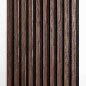Riflaj MDF Decorativ Dark Walnut 2.8m x 0,60m