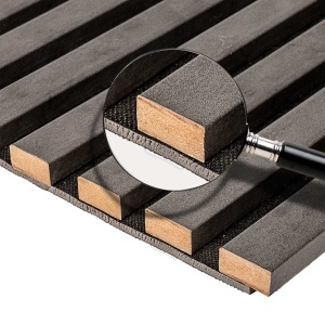 Riflaj MDF Decorativ Grey Wood 2.8m x 45cm