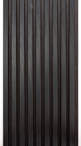 Riflaj MDF Decorativ Pure Black 2.8m x 0.60m