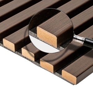 Riflaj MDF Decorativ Wenge Elegance 2.8m x 45cm