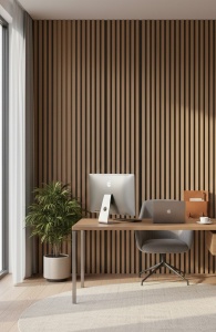 Riflaj MDF Decorativ Wood Brown 2.8m x 0.60m - Img 2