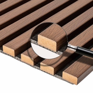 Riflaj MDF Decorativ Wood Brown 2.8m x 45cm