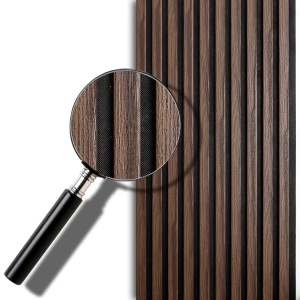 Riflaj MDF Decorativ Dark Walnut 2.8m x 45cm - Img 5