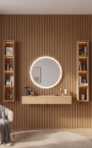 Riflaj MDF Decorativ Honey Oak 2.8m x 1m - Img 2