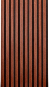 Panou Riflaj MDF Decorativ Mahogany Brown 2.8m x 45cm - Img 4