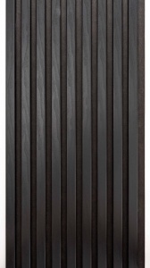 Riflaj MDF Decorativ Pure Black 2.8m x 0.60m