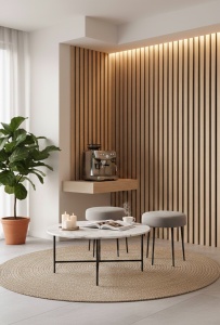 Riflaj MDF Decorativ Sand Oak 2.8m x 45cm - Img 2