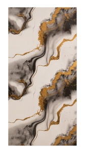 Placă Decorativă PVC Marmură Fluid Gold H 2.4 m x L 1.22 m Grosime 2.5mm