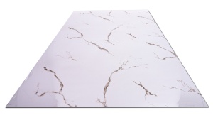 Placa PVC Decorativa Marmura Alba cu Venaturi Gri 1.22 x 2.4 m Grosime 2.5 mm - Img 3