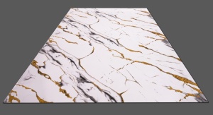 Placa PVC Decorativa Marmura Calacatta Gold 1.22 x 2.8 m Grosime 2.5 mm - Img 4