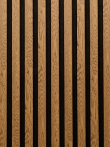 Panou Riflat Premium Golden Oak Luxury – Textură Stejar Auriu, Suport Acustic Fonoabsorbant - Img 3