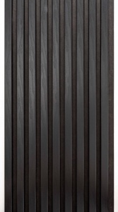 Riflaj MDF Decorativ Pure Black 2.8m x 1m