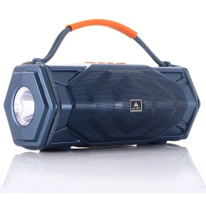 Boxă portabilă wireless AI-03S, Bluetooth, radio FM, panou solar, lanternă LED, baterie reîncărcabilă