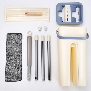 Set mop plat cu galeata cu stoarcere - Img 2