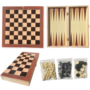Table sah din lemn 2in1