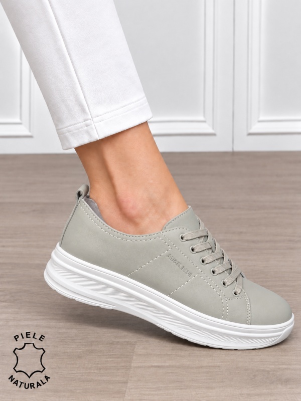 Pantofi sport damă din piele naturală cu design casual și talpă confortabilă CRL1893 BARILLA - Img 2