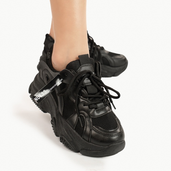 SNEAKERS DAMA din textil si Piele Ecologica CRL0834 - Img 2