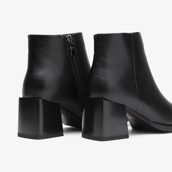 Botine dama din Piele Ecologica CRL0658 Negru - Img 3