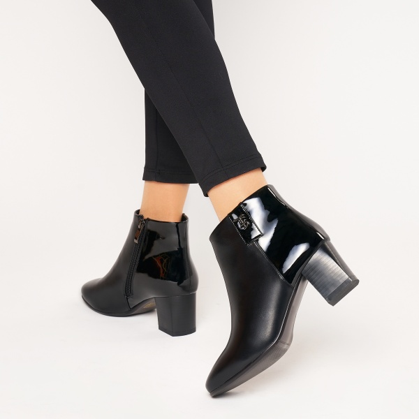 Botine dama din Piele EcologIca CRL1323 NEGRU - Img 2