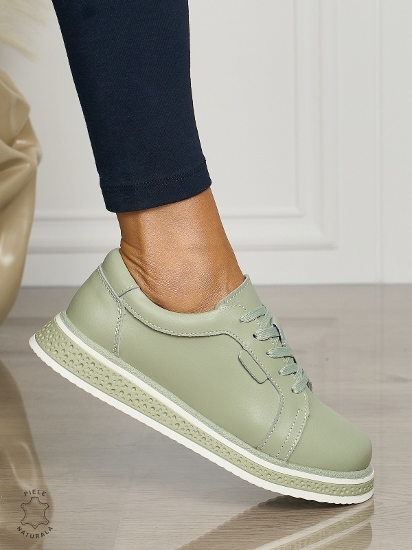Pantofi casual piele naturala CU TALPA GROASA CRL1513 Barila - Img 2