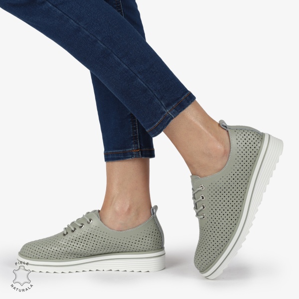 Pantofi casual dama din Piele naturală CRL0113 BARILLA - Img 3
