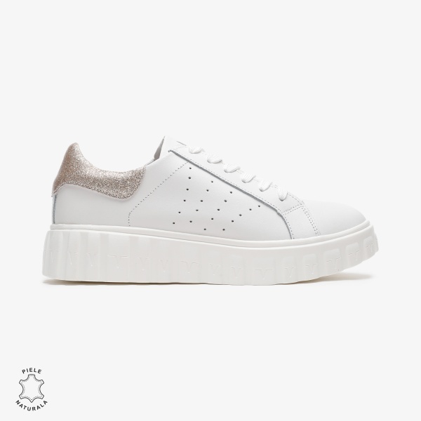 Pantofi Casual din Piele Naturala CRL0680 ALB - Img 2