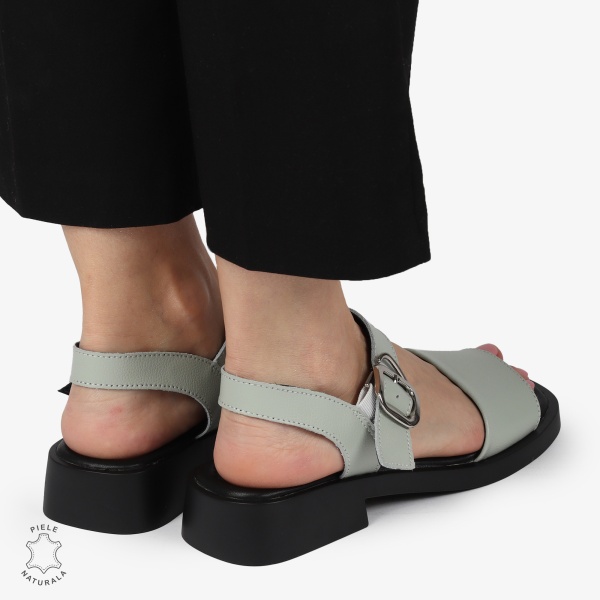SANDALE Dama Piele Naturala CU CATARAMA CONFORTABILE CRL1372 BARILLA - Img 3