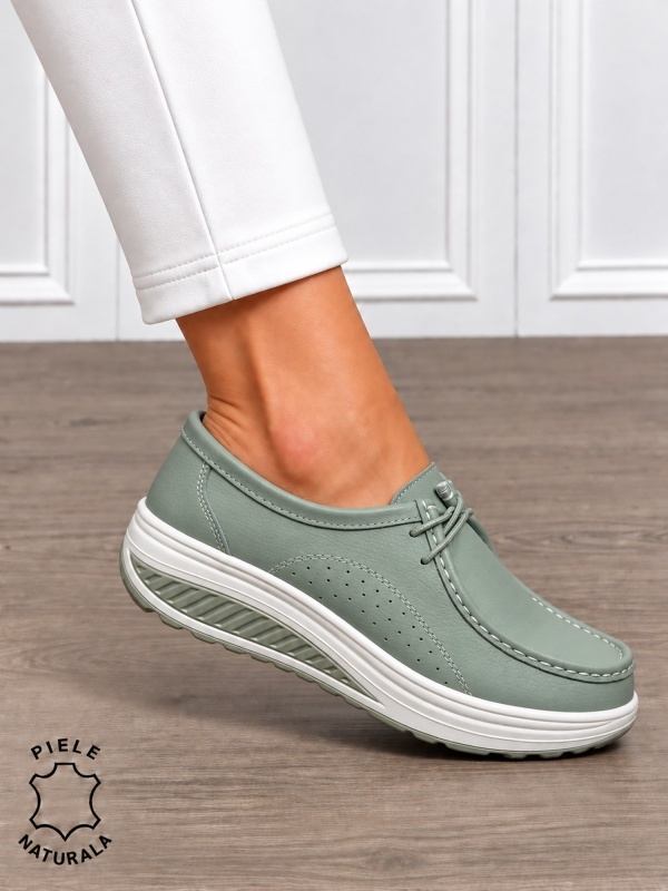 Mocasini dama din Piele Naturala CRL1219 BARILA - Img 2