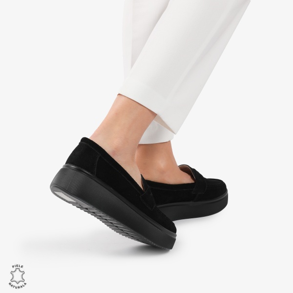 Mocasini dama din piele naturala Intoarsa CRL0788 - Img 4