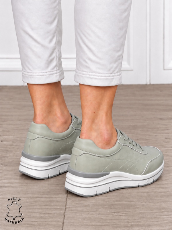 Pantofi casual damă din piele naturală cu design modernl CRL1897 BARILLA - Img 3