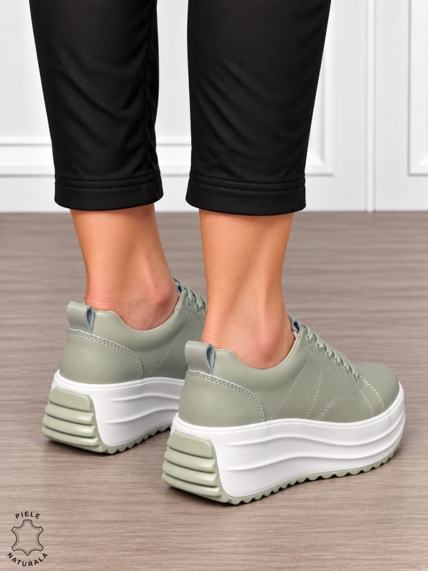 Pantofi casual din piele naturală pentru damă cu design versatil CRL1908 BARILLA - Img 3