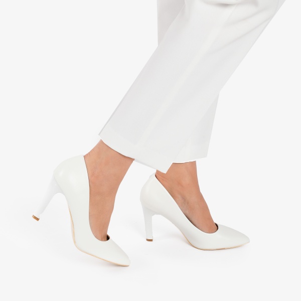 PANTOFI ELEGANTI DIN PIELE ECOLOGICA CU BRANT DIN PIELE NATURALA CRL0803 - Img 3