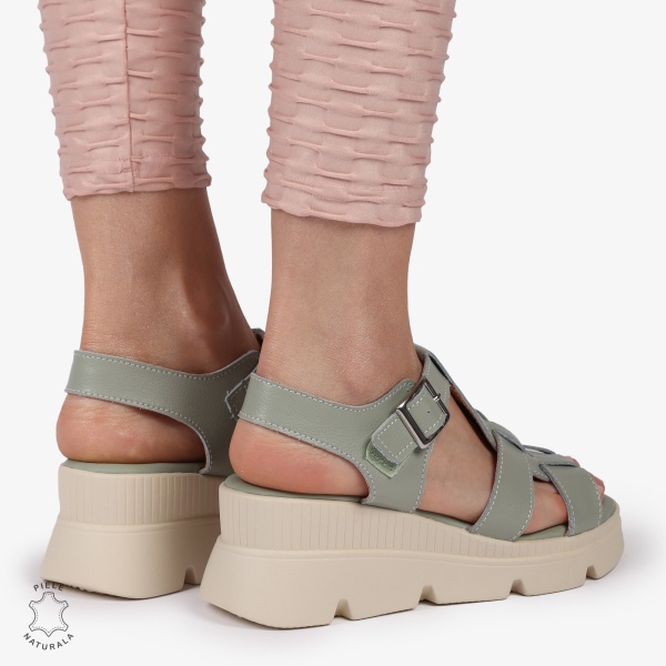 SAndale DAMA DIN PIELE NATURALA CU BARETE CRL1421 BARILLA - Img 4