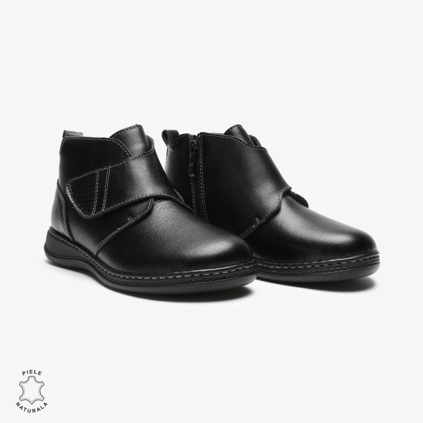 GHETE DAMA DIN PIELE NATURALA CRL0681 Negre - Img 2
