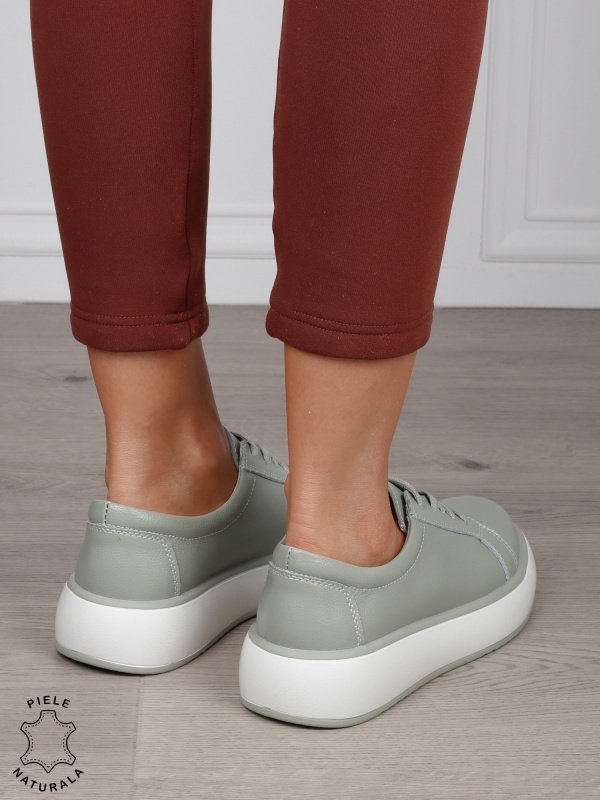 Pantofi Casual damă din piele naturală CRL1568 BARILLA - Img 3
