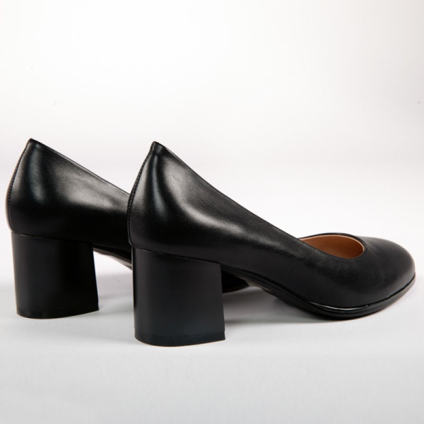 Pantofi Eleganti de dama din Piele Ecologica CRL0173 Negru - Img 4